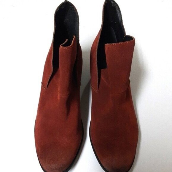 Me too  zena women suede leather boots women 7W holiday retro casual office boho - Picture 2 of 13